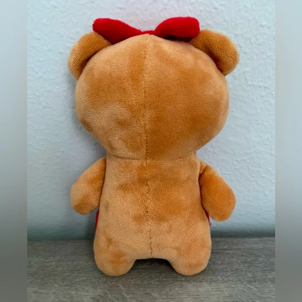 Merry Bright Fancy Holiday Bear Small Dog Toy Grunter Squeaker, Dog's Love Sound